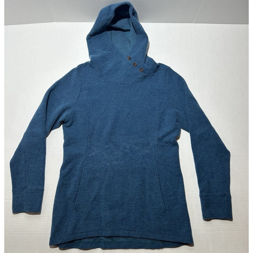 Ibex Reese Pullover Merino Wool Hood Hoodie Sweater Size Medium Outdoor